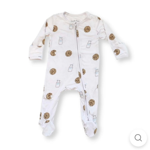 Zippered Footie in Cookie Craze – Dear Perli