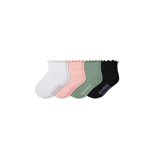 Toddler Ruffle Rib Sock 4-Pack