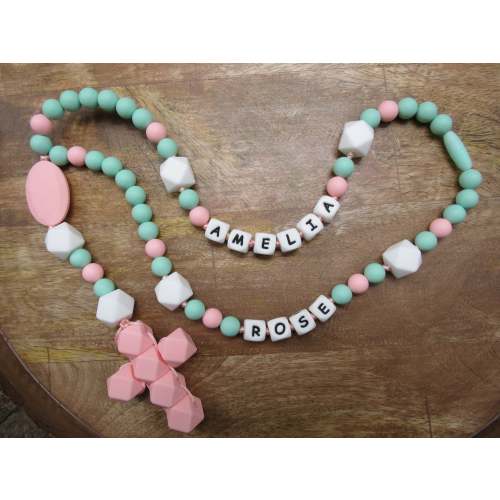Personalized Catholic Teething Rosary