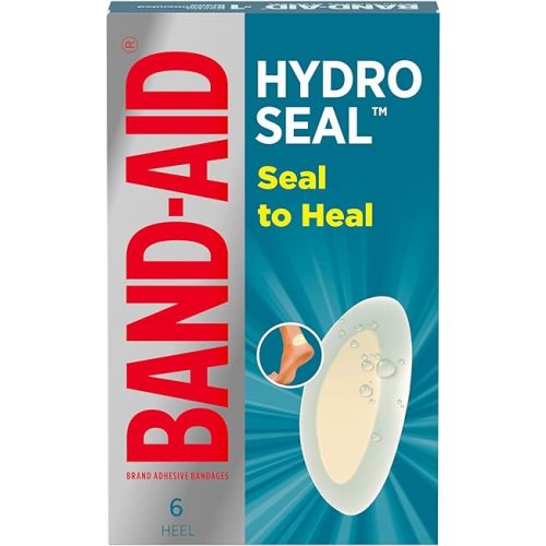 BAND-AID Brand Hydro Seal Adhesive Waterproof Bandages, Hydrocolloid Gel Patch for First Aid Supports Better Healing for Minor Blisters, Cuts & Scrapes, 10 Count