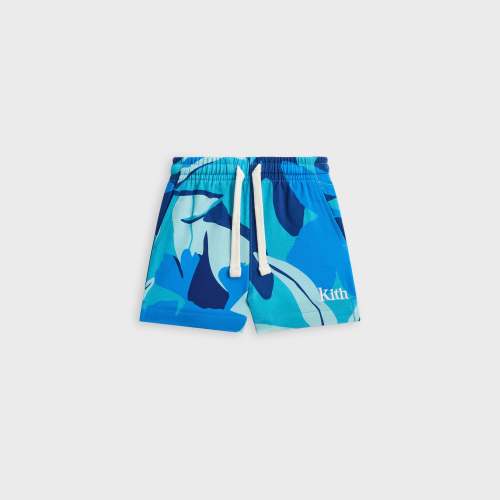 Kith Baby Abstract Tropical Thompson Camp Short - Turquoise