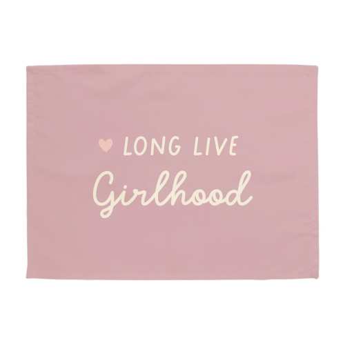 Lilac & Ivory} Heart Long live Girlhood Banner