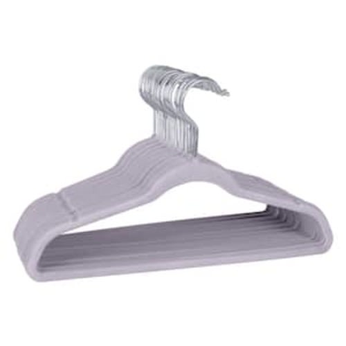 Kids 25 Pack Velvet Hangers in Lavender