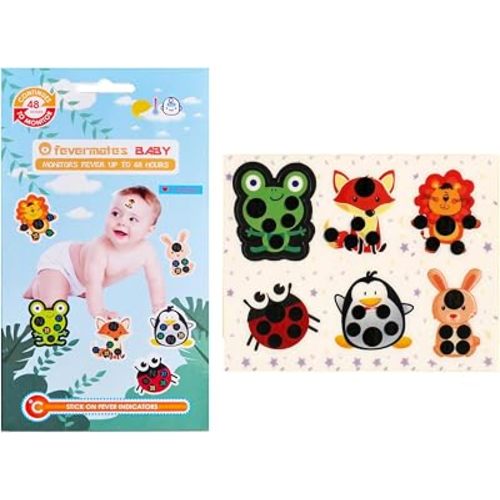Stick-On Cartoon Forehead Stickers Temperature for Kids Baby Adults Home Supplies