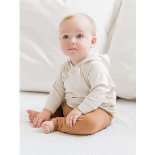 Madison Hooded Pullover - Natural - 3-6M