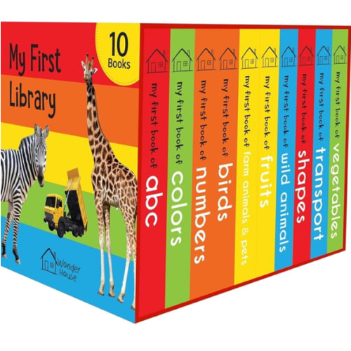 My First Library: Boxset of 10 Board Books for Kids