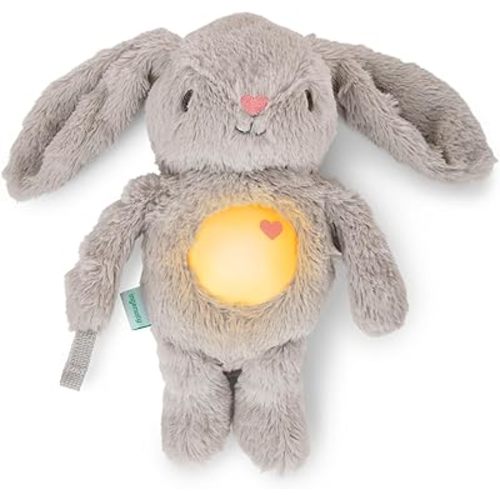 Ingenuity Sylvi Cuddle Pal Daytime Baby Soother, Cry Activated, 8 Soothing Songs, 0+M - Plush Bunny