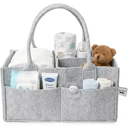 Mr. Pen- Baby Diaper Caddy Organizer, Gray, Medium, Nursery Storage Bin and Car Organizer for Diapers and Baby Wipes