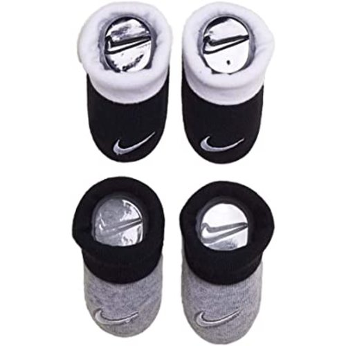 Nike Infant Baby Futura Booties 2 Pack (Black(NN0051-G0E)/Grey, 0-6 Months)