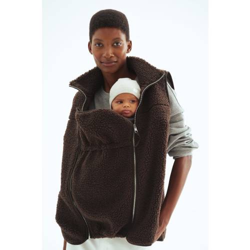 MAMA Before & After Babywearing Teddy Fleece Vest