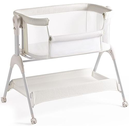 HARPPA Cuddly Sway Baby Bassinet Bedside Sleeper, 3 in 1 Rocking Bassinet