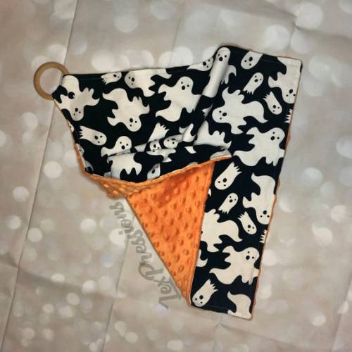 Glow in the Dark Ghost Lovey Blanket Halloween Security - Etsy