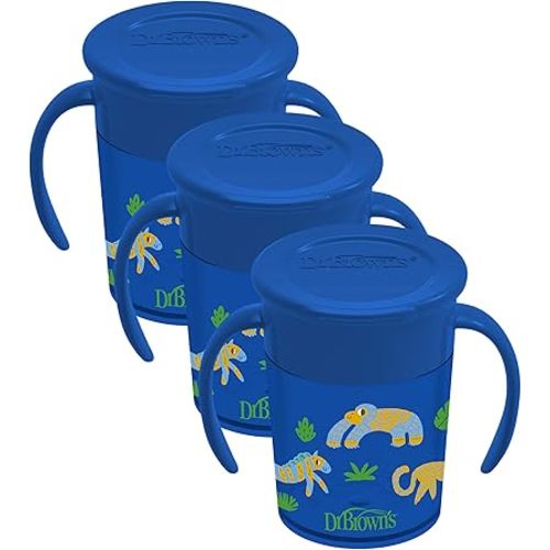 Dr. Brown's Milestones™ Cheers360™ Cup, Blue, 7 oz (Pack of 3)