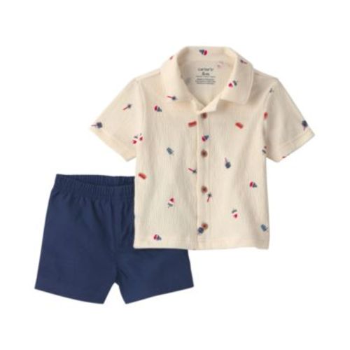 Baby Boys' Fourth of July Top and Shorts, 2-Piece Set