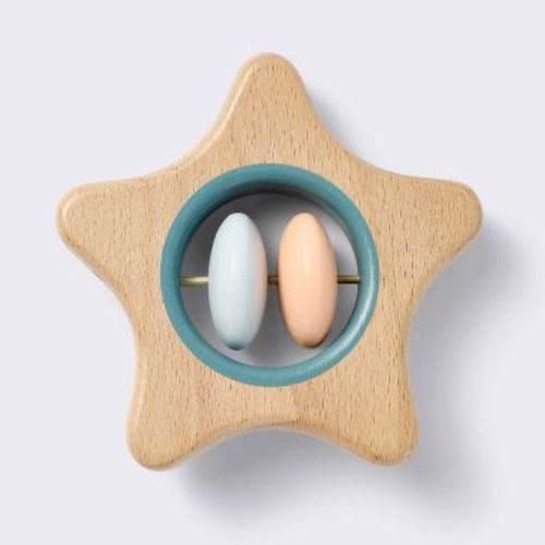 Wooden Baby Rattle - Star - Cloud Island™