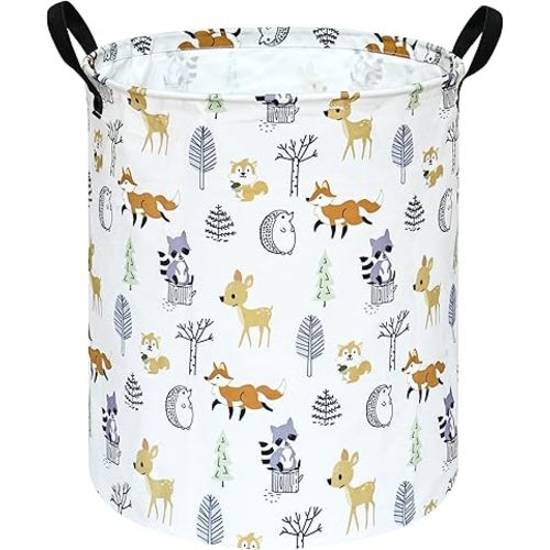 Baby Laundry Basket Kids Hamper Room Decor Storage Basket Collapsible Waterproof Organizer Bin Gift Baskets for Home/Dorm/Kitchen/Pet/Office/Closet/Shelf