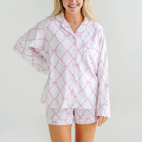 Let Me Lounge Shorts (Women) - Belle Meade Bow