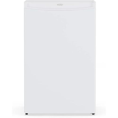 Danby DUFM032A3WDB-3 3.2 cu. ft. Upright Freezer in White Environmentally friendly R600a refrigerant 3.2 cu. ft. (90 L) capacity upright freezer