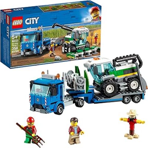 LEGO City Great Vehicles Harvester Transport 60223 Building Kit (358 Pieces)