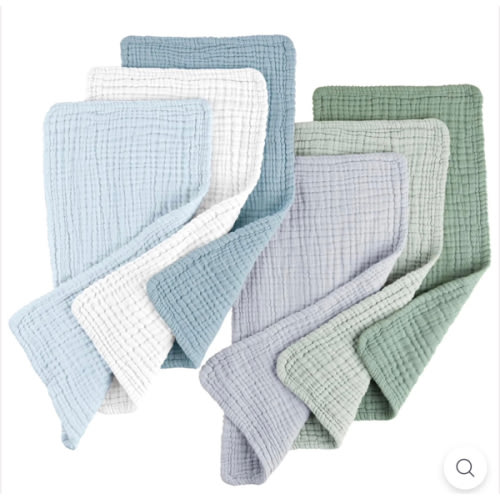 Muslin Baby Burp Cloths Sets 6 Pack – KONSSY