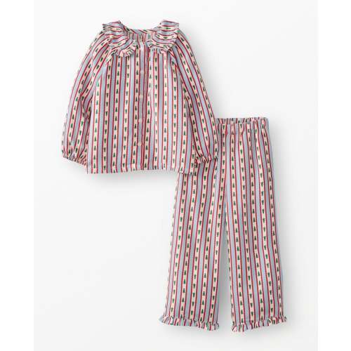 Holiday Ruffle Flannel Pajama Set | Hanna Andersson