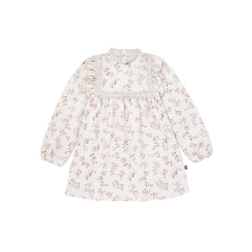 Modern Moments by Gerber Toddler Girl Ruffled Dress with Crochet Lace Detail, Sizes 12M-5T