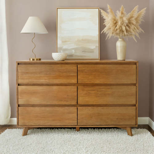Modern 6-Drawer Dresser