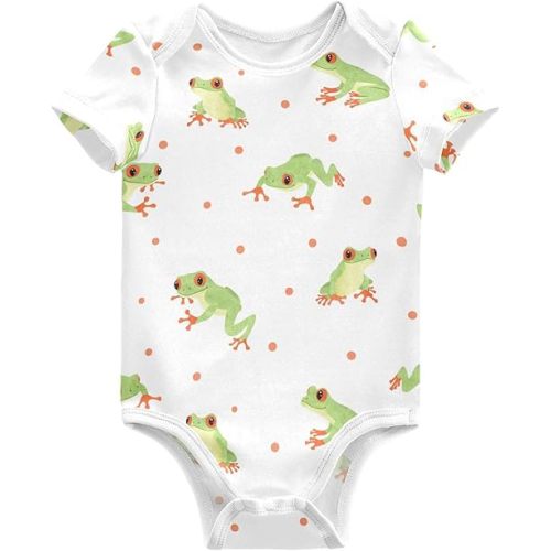 Wusikd Cherry Blossom Unisex Baby Bodysuit Cotton Sakura Baby Short Sleeve Clothes 3 Months for Boys Girls
