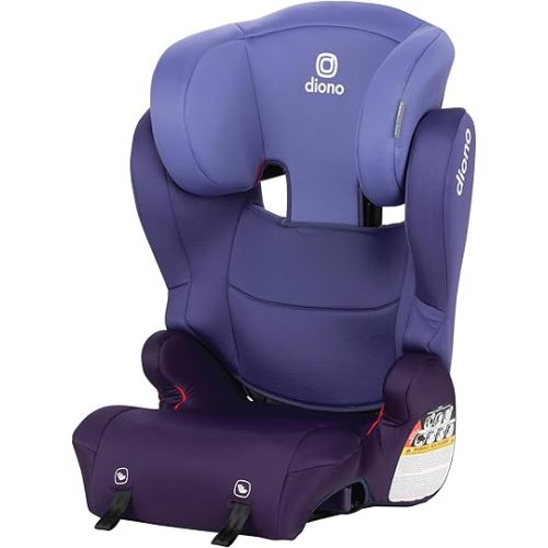 Diono Cambria 2XT XL, Dual Latch Connectors, 2-in-1 Belt Positioning Booster Seat, High-Back to Backless Booster with Space and Room to Grow, 8 Years 1 Booster Seat, Purple Wildberry