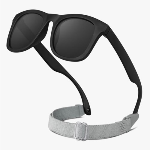 RIVBOS Baby Sunglasses Boys&Girls with Strap UV400 Polarized Flexible for Toddler,Infant and Newborn(0-24month) RBK0231