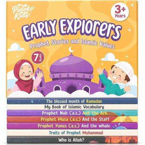 Islamic Books for Kids Set of 7 - Ramadan Prophet Stories for Toddlers 3+