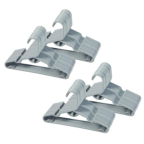 80 Pack Grey Stackable Baby Clothes Hangers,Kids Plastic Hangers for Closet,Save Space Ultra-Thin Coat Hanger,Toddler,Infant,Child,Newborn's Coat Hangers Ideal for Laundry and Nursery's Everyday Use