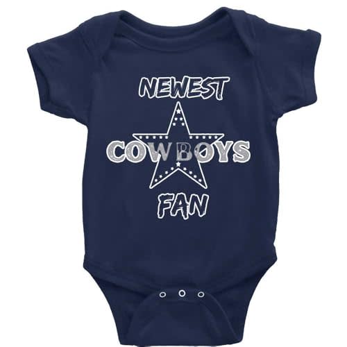 Leyumgavry Cowboys Fans Newborn Baby Footed Rompers Baby Crawl Bodysuit Infant Clothing