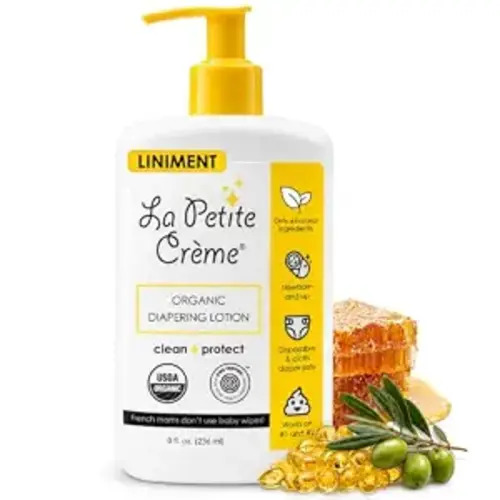 La Petite Creme Premium Diapering Lotion - Liniment Diaper Rash Cream, 8 oz