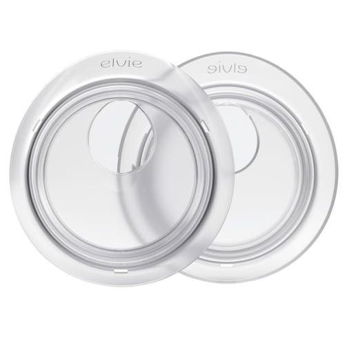 Elvie Catch Milk Collection Shells | Set of Two Discreet Leak-Protection Silicone Cups, Reuse Your Milk| Reusable Breast Shells Collect Up to 1oz | No More Wasted Milk or wasteful Breast Pads