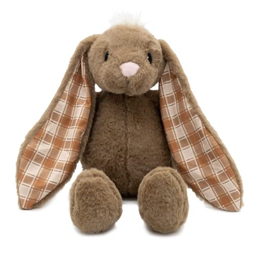 Plushible Easter Bunny Stuffed Animal, 18" (Brown) - Plush, Soft Embroidered Stuffed Bunny Toy for Kids, Newborns, Boys & Girls, Cuddly and Adorable Plush Toys