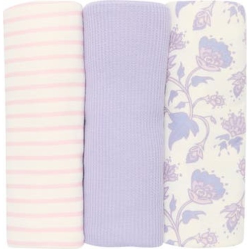 3-Pack Assorted Paisley Floral Blankets