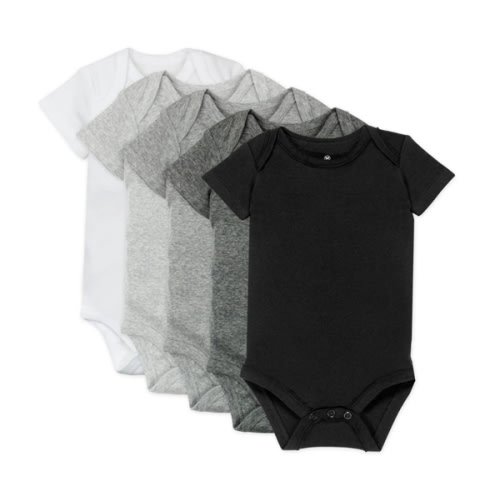 5-Pack Organic Cotton Short Sleeve Bodysuits | Honest Baby Clothing