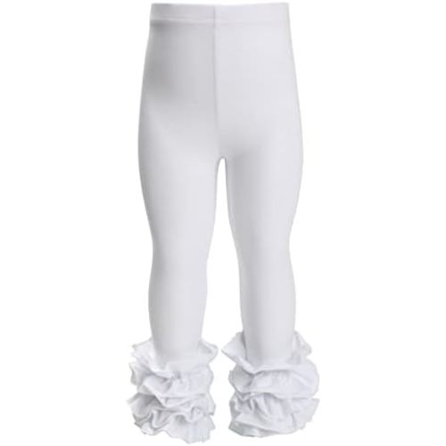 HOOLCHEAN Baby Toddler and Little Girls Cotton Ruffle Leggings