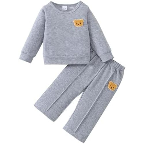 Weebaby Toddler Girl Clothes Infant Girl Sweatsuit Baby Pant Set Outfits Fall Winter Clothing Little Clothes for Girl
