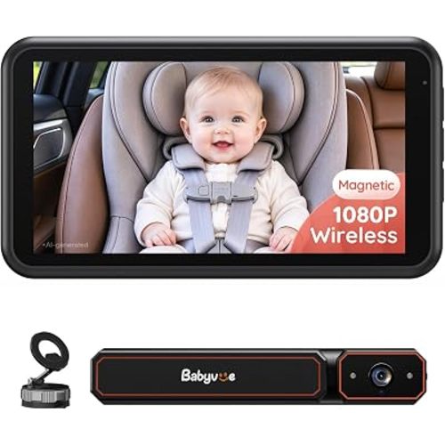 Babyvue Wireless Baby Car Camera with Magnetic-Mount Monitor, Quick Setup
