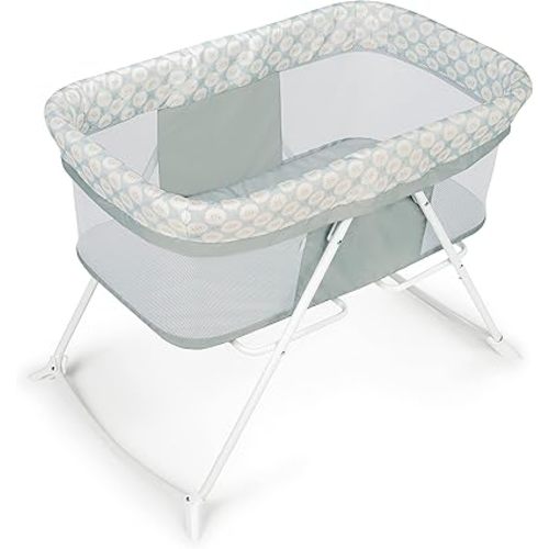 Ingenuity Snooze & Stow Rocking Portable Folding Bassinet - Sheppy - Ages 0+ Months