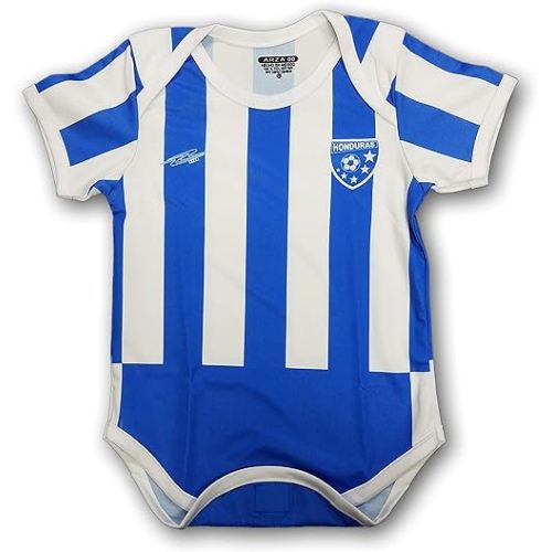 Honduras Soccer Baby Outfit Onesie Mameluco White, Blue