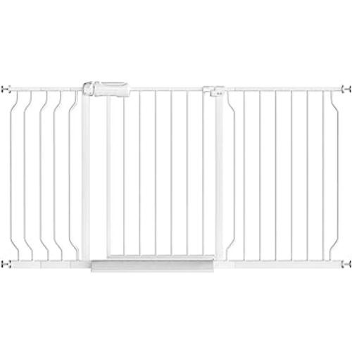 Fairy Baby Extra Wide Baby Gates 57.5-62 Inch, Auto Close Child Safety Gates for Stairs Banister Doorways Hallway Stairway,Indoor Safety Child Gates for Kids or Pets