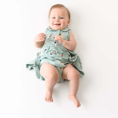 Polo Bodysuit Dress in Golf