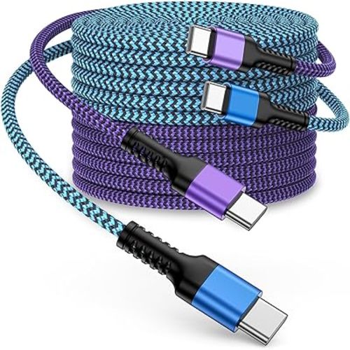 iPhone 15/16/17 Fast Charger Cable 10ft, Extra Long Type C to C Power Cord