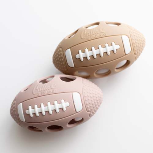 Touchdown Silicone Teether | Football Baby Teether | Calla and Friends