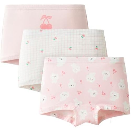 Balabala Girls Underwear Cotton Toddler Girls Panties Cute Comfortable Little Girl Underwear Pack Soft Breathable Boyshorts