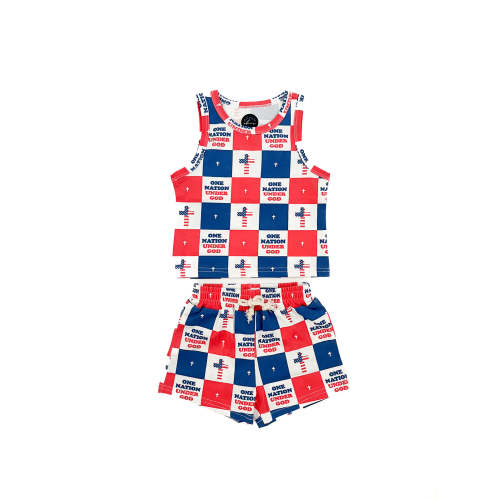One Nation Under God Shorts & Tank Set – OUR HOUSE ABOVE