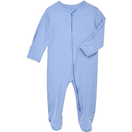 Amazon.com: Aablexema Baby Footie Bamboo Pajamas Zipper - Unisex Infant Newborn Sleep Play Footed Onesie Pjs with Mittens: Clothing, Shoes & Jewelry